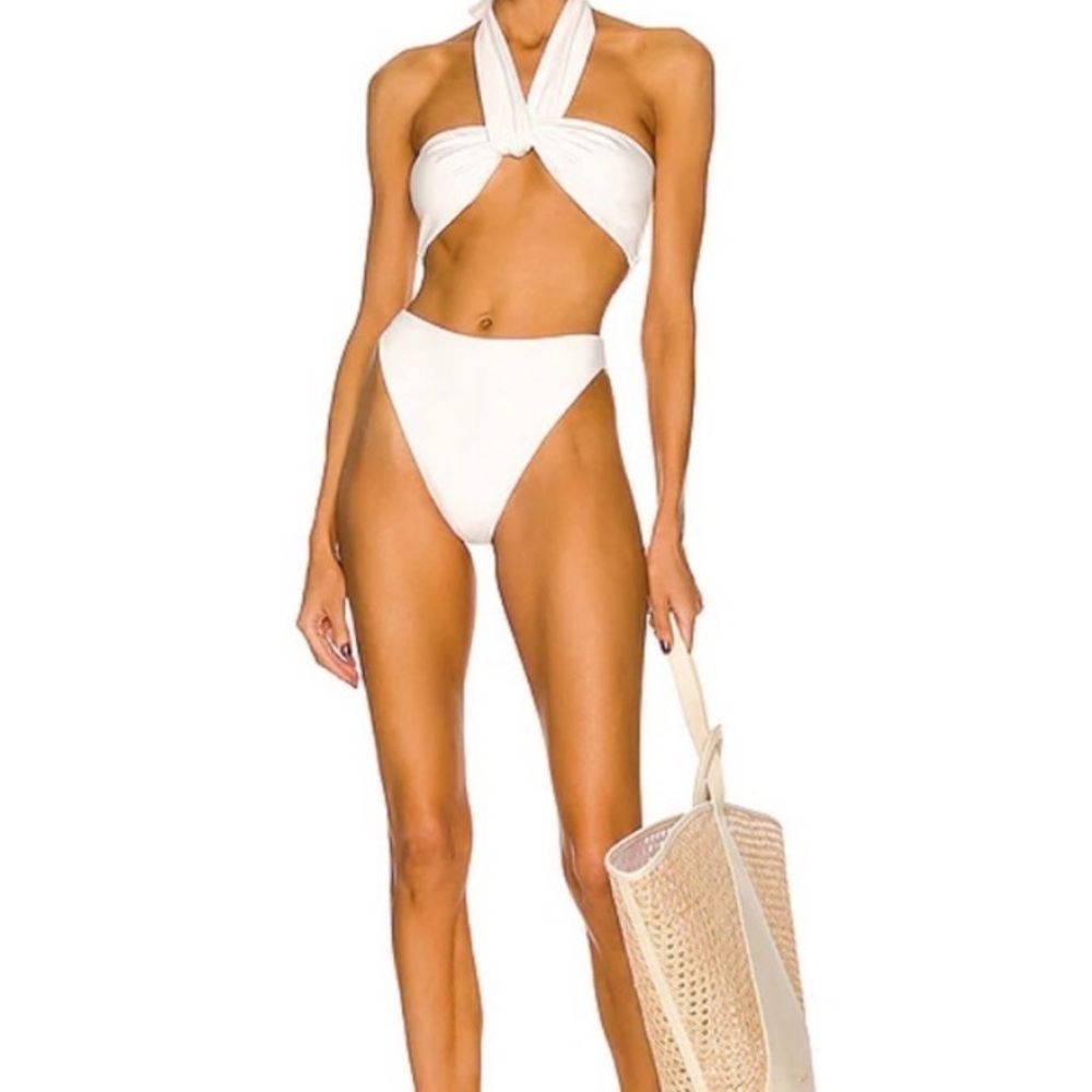 AEXAE Orange Halter Bikini